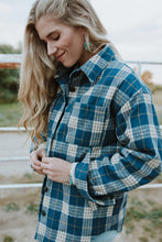 Load image into Gallery viewer, Button Down Quilted Plaid Shacket