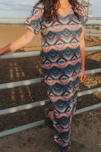 Load image into Gallery viewer, Aztec Print Maxi Dress