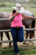 Load image into Gallery viewer, Cooling Breathe Racerback Hot Pink Tank Top High Stretch