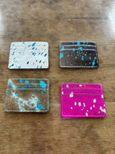 Load image into Gallery viewer, Western Cowhide Credit Card Holder