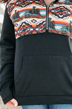 Load image into Gallery viewer, Turn and Burn Cowgirl 1/4 Zip Hoodie