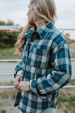 Load image into Gallery viewer, Button Down Quilted Plaid Shacket