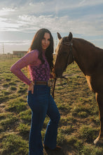 Load image into Gallery viewer, Purple Skies Lace Top