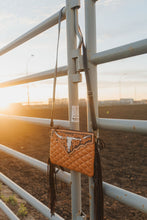 Load image into Gallery viewer, Lainey Crossbody Quilted Leather Purse - Tan