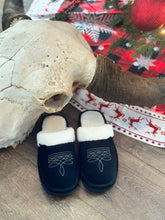 Load image into Gallery viewer, Dolly Bootstitch Slippers - Black