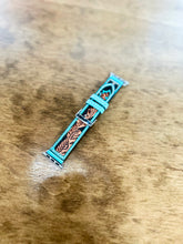 Load image into Gallery viewer, Flora Falls Hand-tooled Leather Watchband