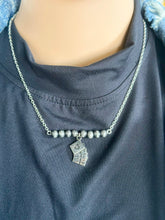 Load image into Gallery viewer, Poker Face Bar Necklace