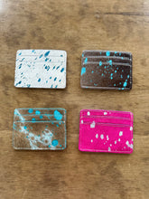 Load image into Gallery viewer, Western Cowhide Credit Card Holder
