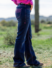 Load image into Gallery viewer, Cowgirl Tuff CO. Pink Bootstitch Trousers