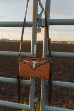 Load image into Gallery viewer, Lainey Crossbody Quilted Leather Purse - Tan