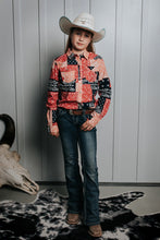 Load image into Gallery viewer, Girl's Wrangler Patchwork Western Snap Shirt