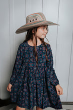 Load image into Gallery viewer, Girl's Long Sleeve Western Yoke Dress