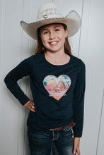 Load image into Gallery viewer, Girl's Long Sleeve Tulip Hem Top