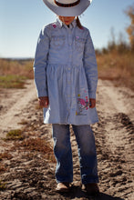 Load image into Gallery viewer, Wrangler® X Barbie Shirt Dress - Denim