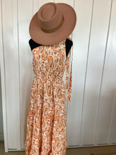 Load image into Gallery viewer, Off-The-Shoulder High-Waisted Printed Bohemian Maxi Dress