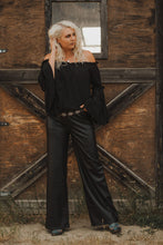 Load image into Gallery viewer, The "RaeLynn" Wide Leg Leather Pants