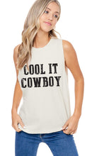 Load image into Gallery viewer, Cool It Cowboy Graphic Tank
