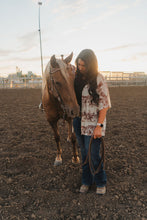 Load image into Gallery viewer, Wild West Print Relaxed Fit Mesh Kimono
