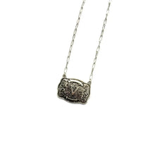 Load image into Gallery viewer, Western Belt Buckle Initial Necklace (A-V)
