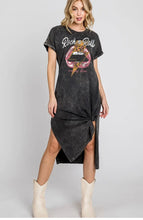 Load image into Gallery viewer, Rock and Roll Never Dies Mineral Dress
