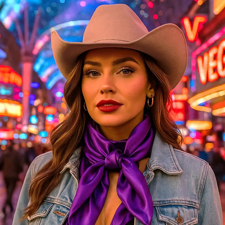 Solid Purple Wild Rag