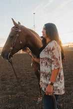 Load image into Gallery viewer, Wild West Print Relaxed Fit Mesh Kimono
