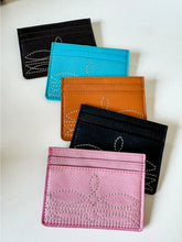 Load image into Gallery viewer, Western Boot Stitch Leather Credit Card Holder Money Holder (3 Colours)
