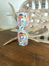 Load image into Gallery viewer, Girly Howdy Longhorn Western 20oz Skinny Tumbler
