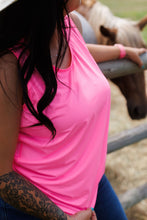 Load image into Gallery viewer, Cooling Breathe Racerback Hot Pink Tank Top High Stretch
