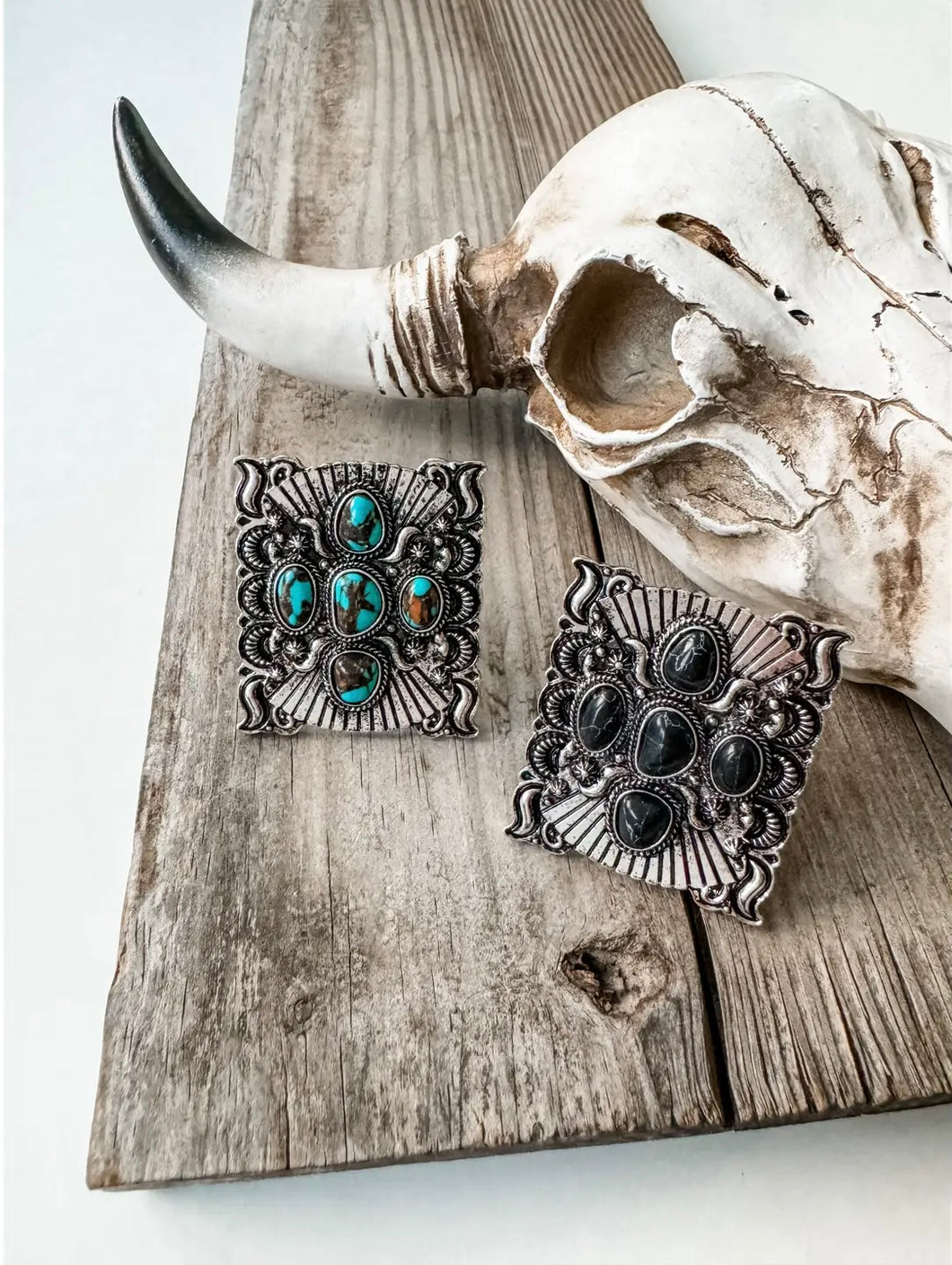 Western Texture Cuff Adjustable Ring