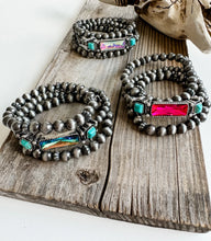 Load image into Gallery viewer, Western Style Beaded Bracelet Set (2 Colours)
