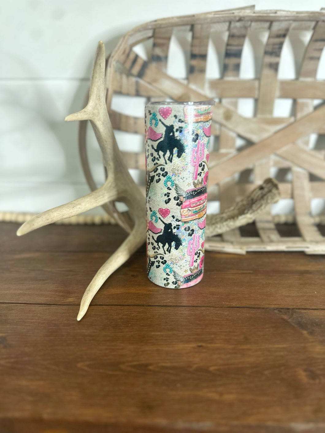 Retro Boujee Cowgirl Western 20oz Skinny Tumbler