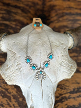 Load image into Gallery viewer, Squash Blossom Necklace W Matching Earring Set
