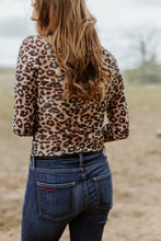 Load image into Gallery viewer, Retro Leopard Print Semi Sheer Top
