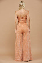 Load image into Gallery viewer, Boho Mineral Rust Wash Wide Leg Denim Jumpsuit
