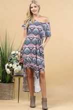 Load image into Gallery viewer, Aztec Print Maxi Dress
