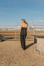 Load image into Gallery viewer, Off Shoulder Wide Leg Denim Jumpsuit
