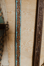 Load image into Gallery viewer, Barrel Bloom Leather Belt in Mahogany Brown
