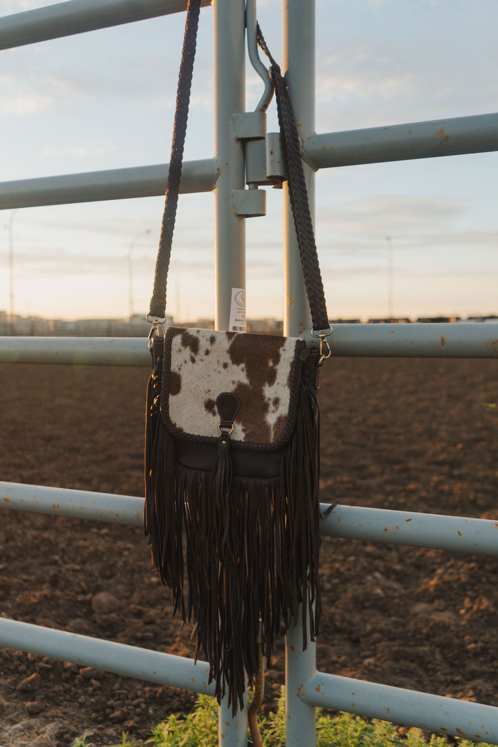 The Nancy Crossbody Genuine Hairon Cowhide Leather Tassel