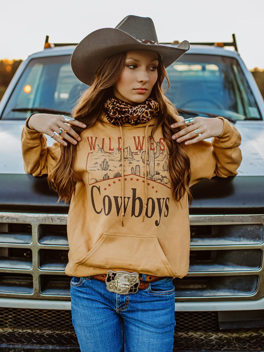 Wild West Cowboys Western Hoodie