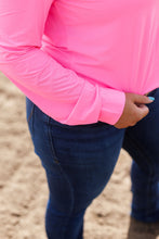 Load image into Gallery viewer, Pullover Button Up (Hot Pink Breathe Lightweight Stretch)
