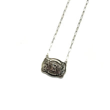 Load image into Gallery viewer, Western Belt Buckle Initial Necklace (A-V)

