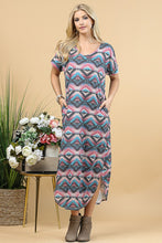 Load image into Gallery viewer, Aztec Print Maxi Dress
