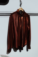 Load image into Gallery viewer, Red Holographic Pullover Button Up
