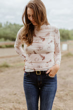 Load image into Gallery viewer, Boho Western Edge Sheer Mesh Top
