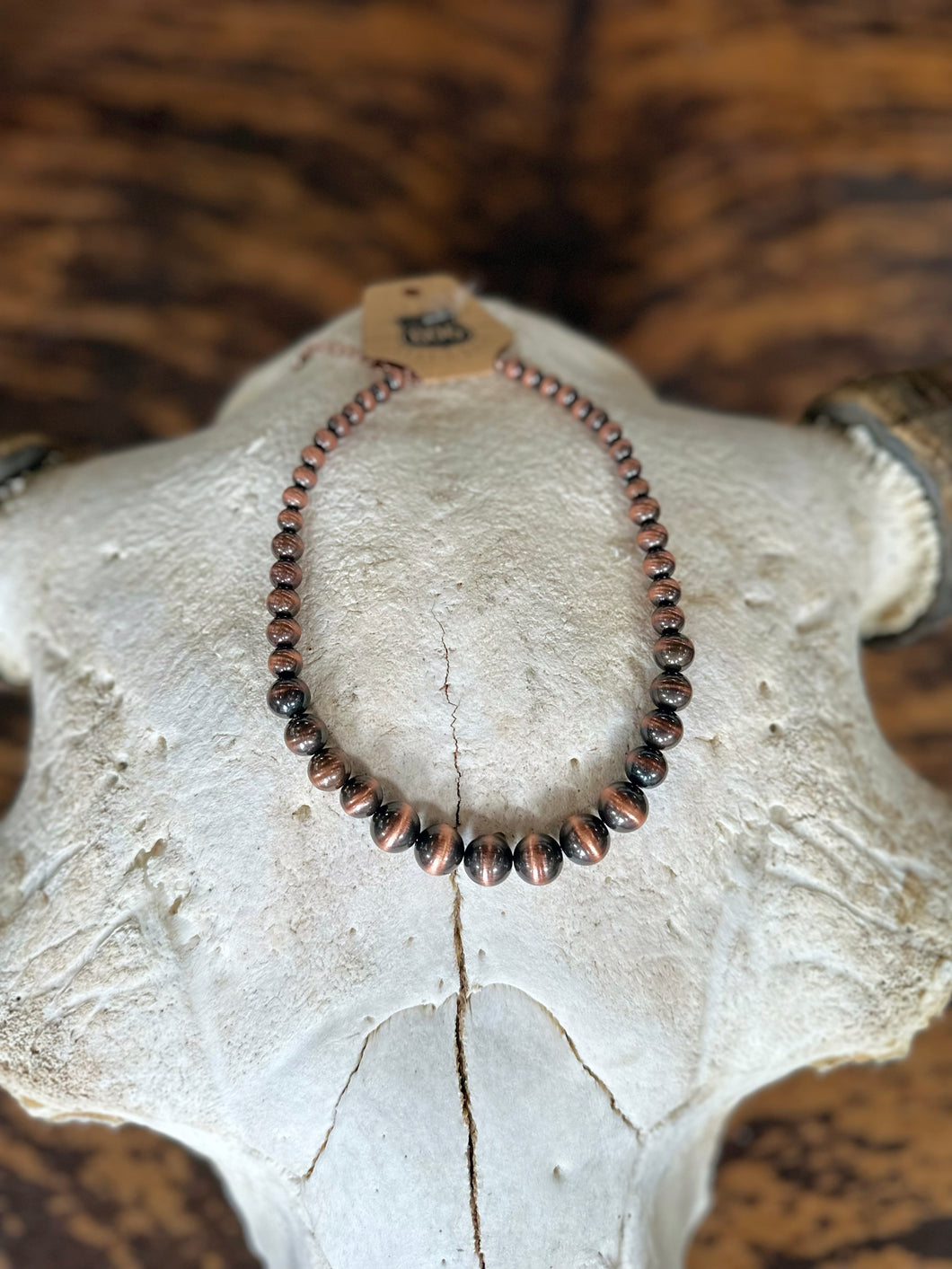 Navajo Copper Pearl Bead Necklace