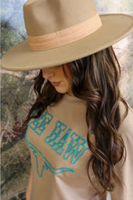 Load image into Gallery viewer, Yee Haw! Longhorn Embroidered Tee
