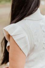 Load image into Gallery viewer, Cable Knit Turtleneck Sweater Ruffle Sleeve Top
