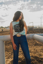 Load image into Gallery viewer, Western Buckle Graphic Tie Dye Tank Top

