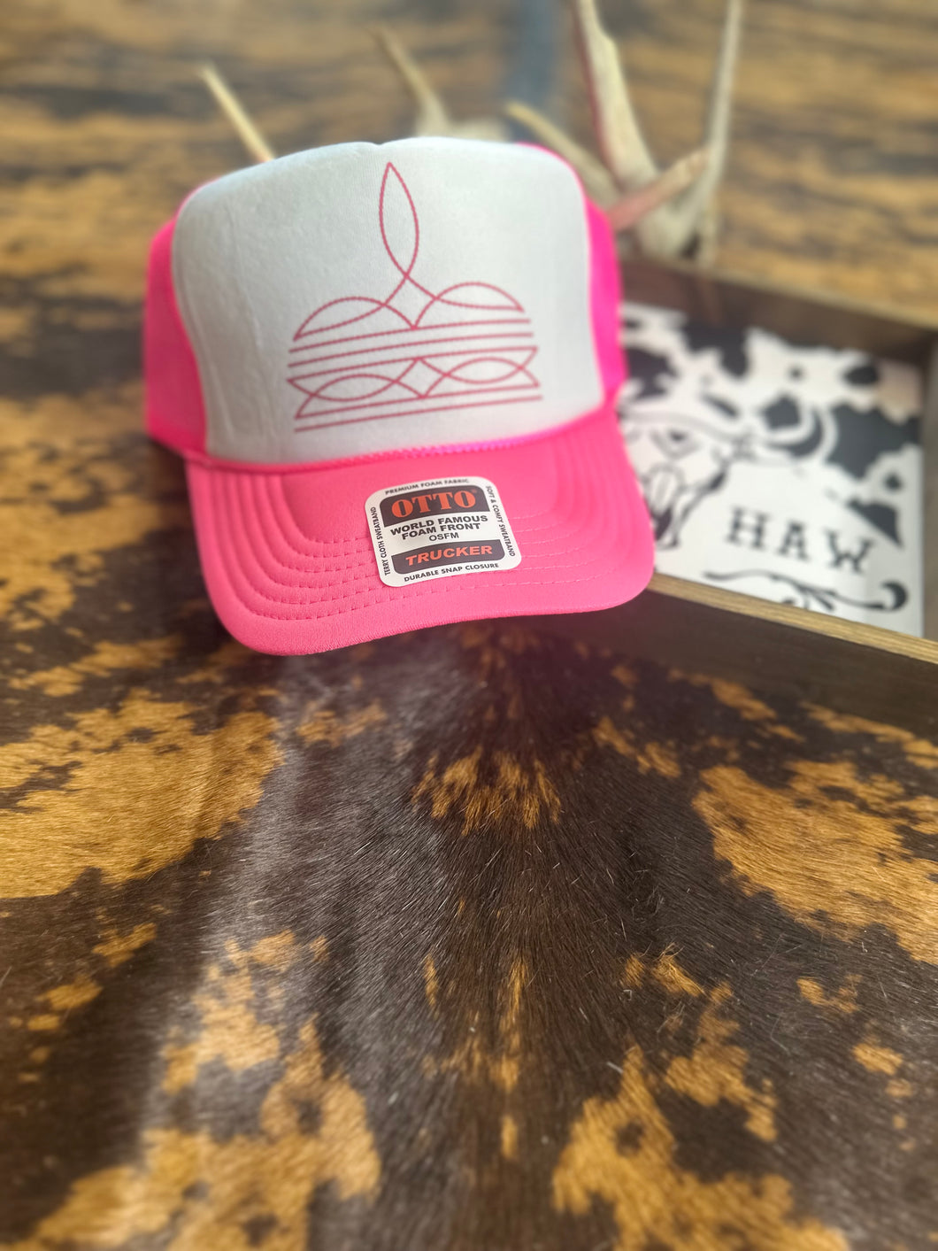Boot Stitch Western Trucker Hat (Colour Options)